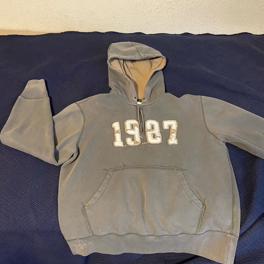 Gray Hoodie with 1987 Print